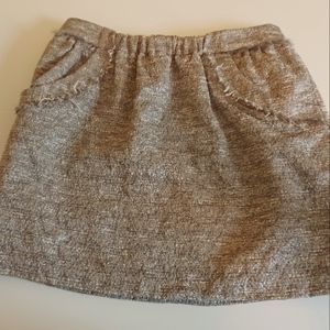 BIRD by Juicy Couture Size M Glam Gold Vintage Mini Skirt